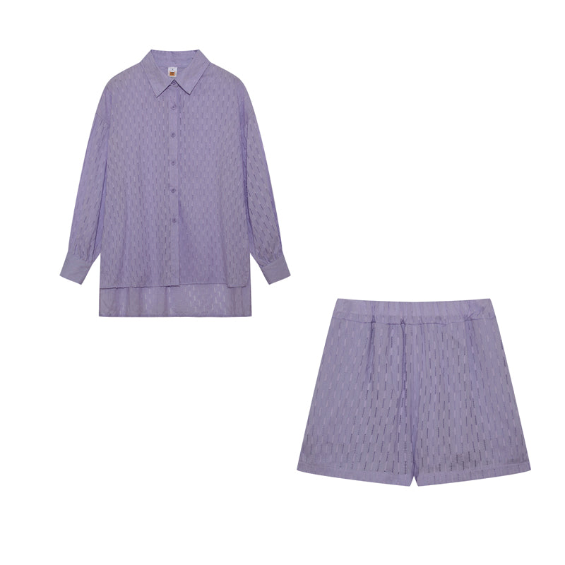 Lowen™ - Chic Breezy Shirt & Shorts Set