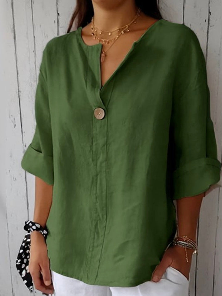 Jessie™ - Effortless V-Neck Casual Blouse