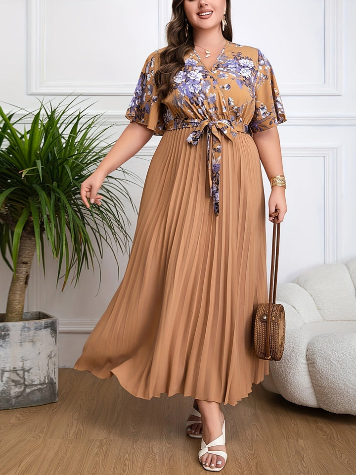 Fleur™ - Plus Size Belted Dress