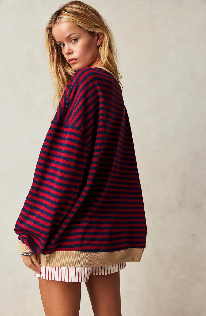 Manyana™ | Oversized Pullover mit Streifen