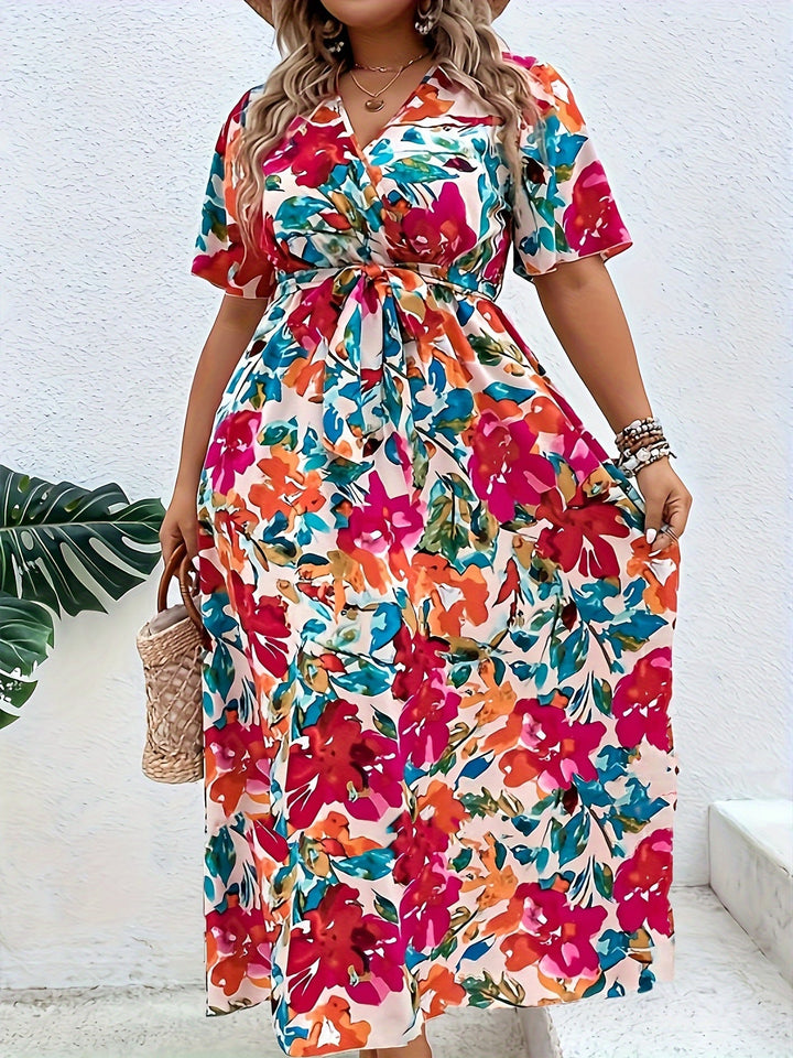 Yara™ - Plus Size Flower Dress