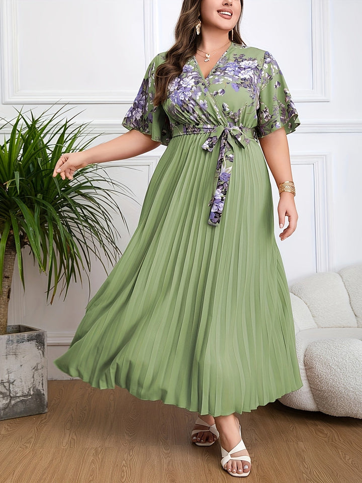 Fleur™ - Plus Size Belted Dress