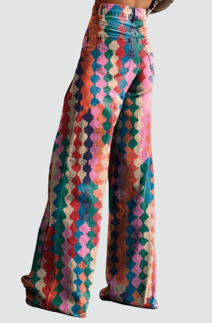 Livia™ - Boho Vintage Wide-Leg Pants