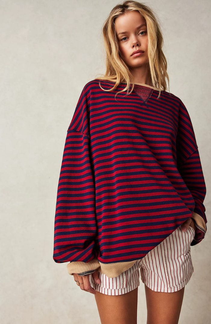 Manyana™ | Oversized Pullover mit Streifen