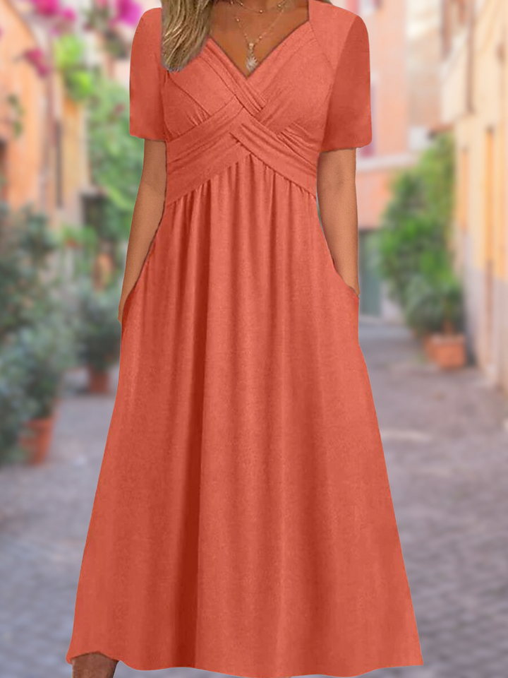 Selby™ - Chic V-Neck Dress