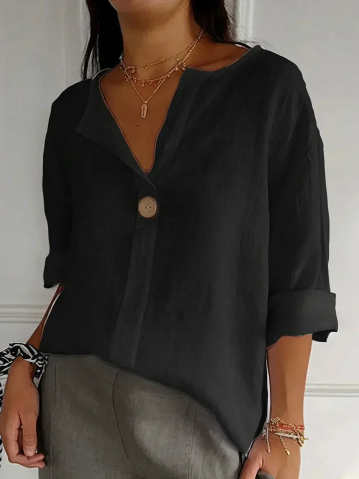 Jessie™ - Effortless V-Neck Casual Blouse