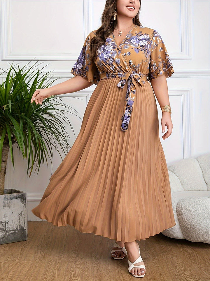 Fleur™ - Plus Size Belted Dress