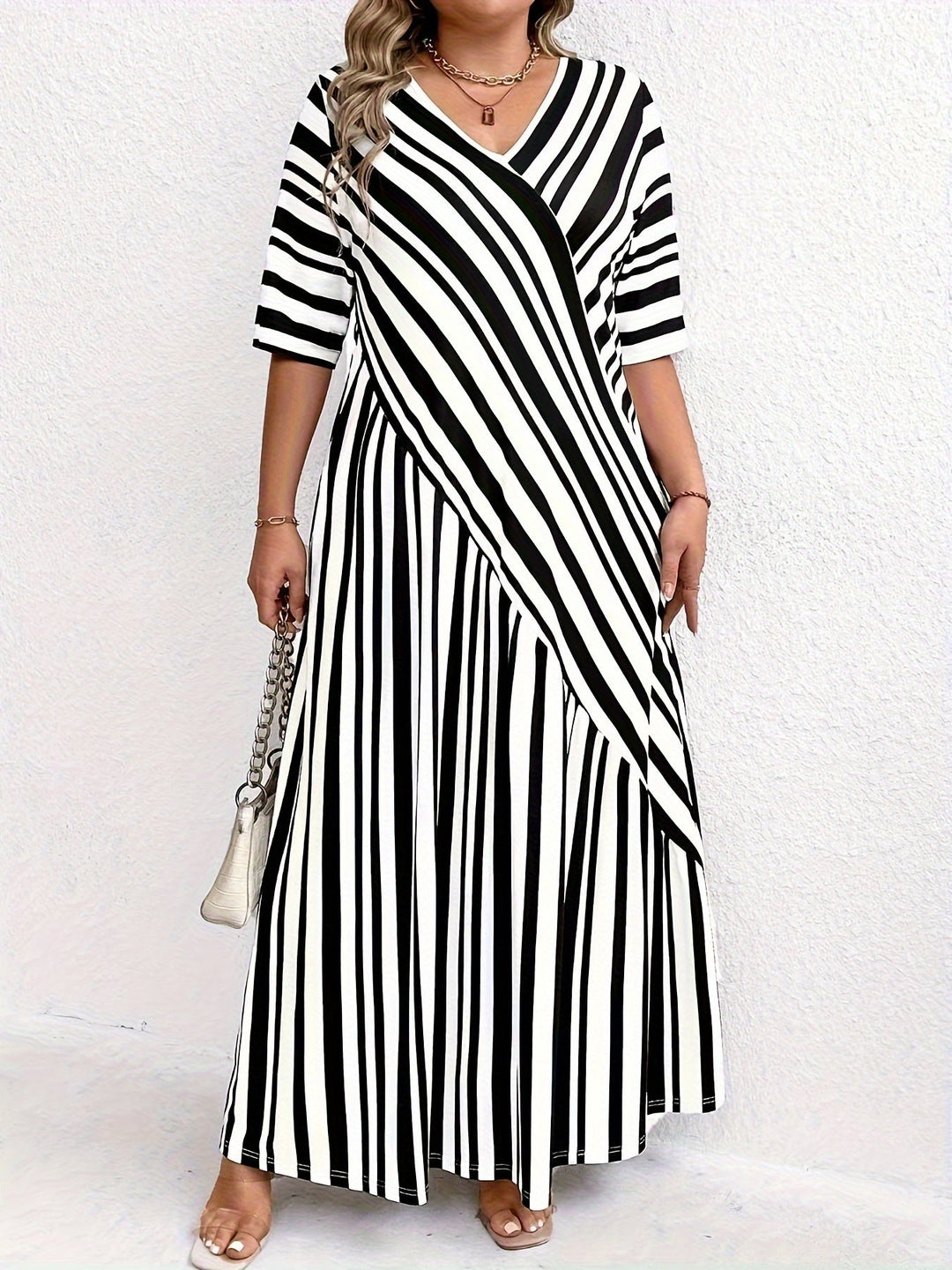 Tara™ - Plus Size Striped Dress