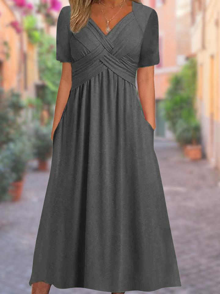 Selby™ - Chic V-Neck Dress