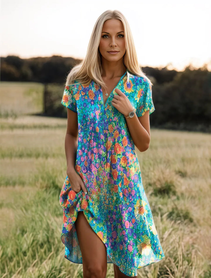 Amelia™ - Vintage Floral Dress