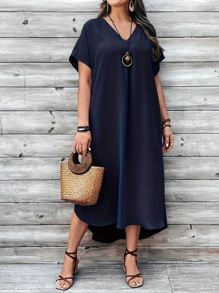 Hailey™ - Plus Size V-Neck Dress