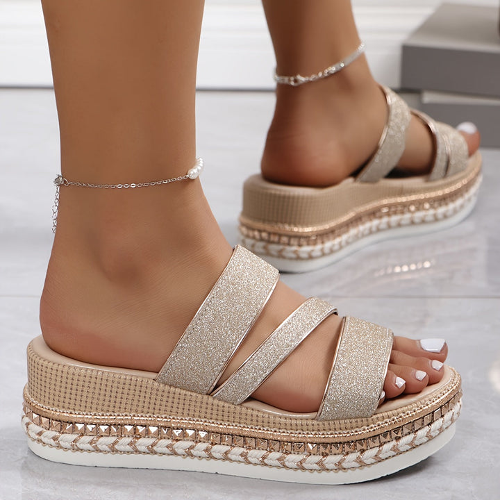 Lindy™ - Champagne Orthopedic Sandals