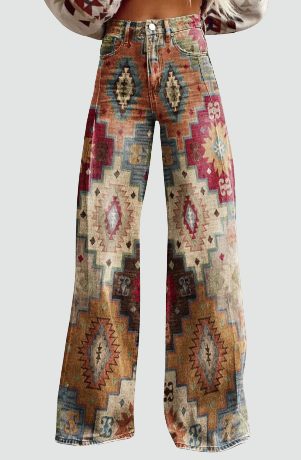 Francesca™ - Boho Vintage Wide-Leg Pants