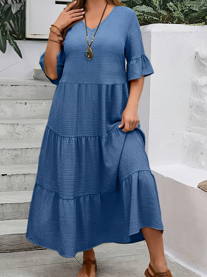 Nena™ - Plus Size V-Neck Dress