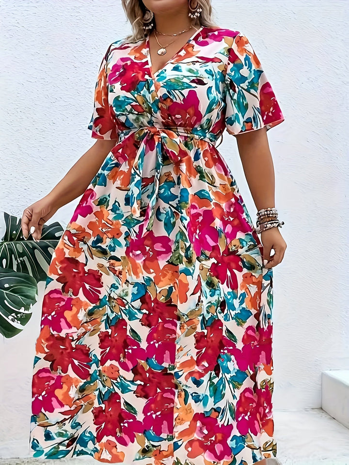 Yara™ - Plus Size Flower Dress