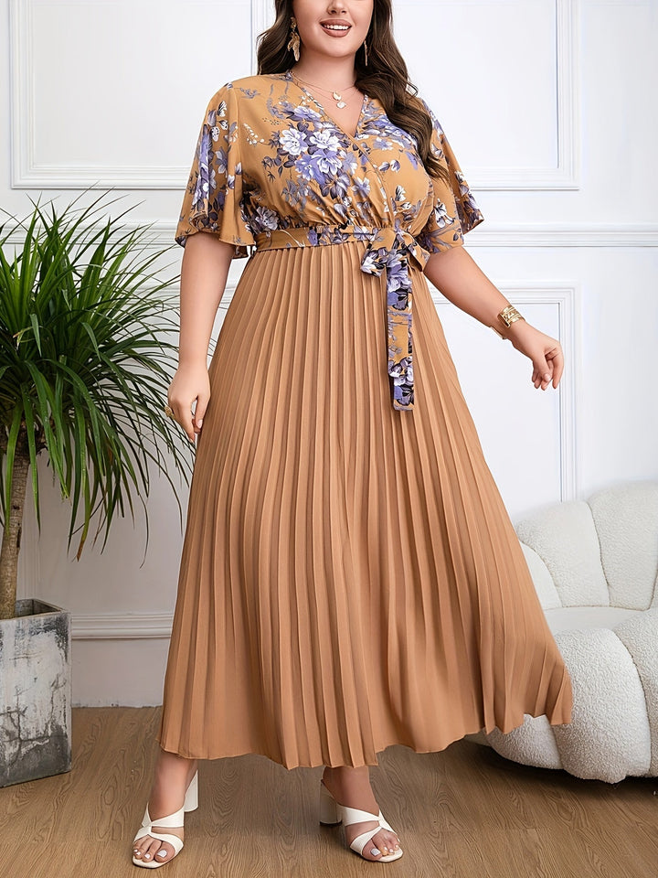 Fleur™ - Plus Size Belted Dress