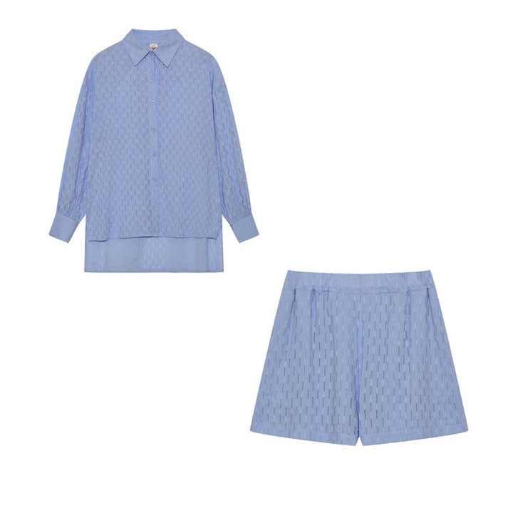 Lowen™ - Chic Breezy Shirt & Shorts Set