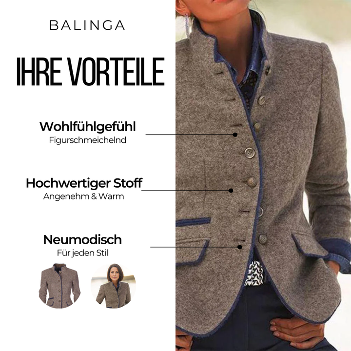 Ava™ | Die Stilvolle Damenjacke mit Langen Ärmeln