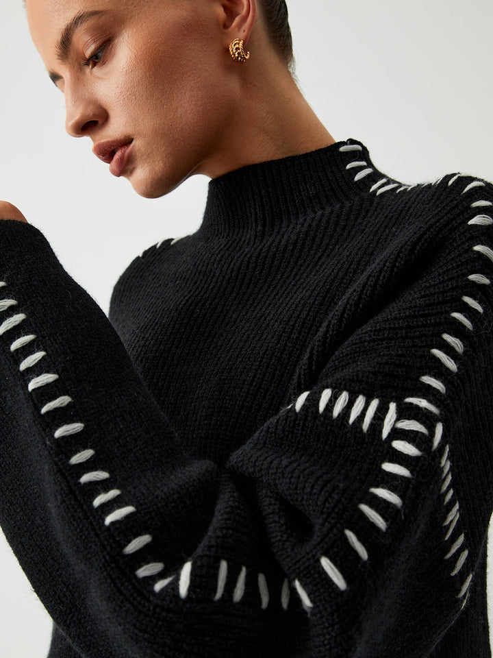 Warda™ | Der Elegante Oversize-Rollkragenpullover