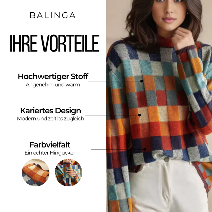 Dolcevita™ | Luxuriöser Patchwork-Pullover