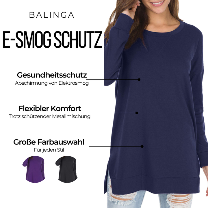 StrahlenSchutz™ | Seitlich Geschlitztes Langarmshirt