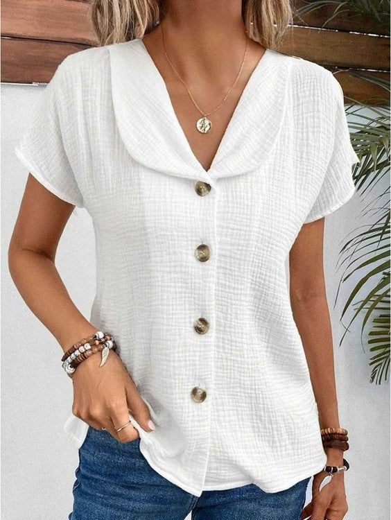 Jane™ - Cotton-Linen Blouse