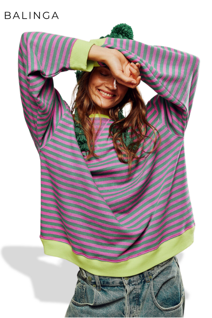 Manyana™ | Oversized Pullover mit Streifen