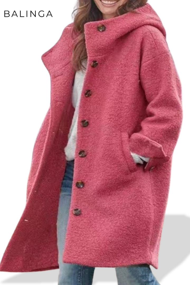 Martinella™ | Die Lässige Einreihige Kapuzenjacke