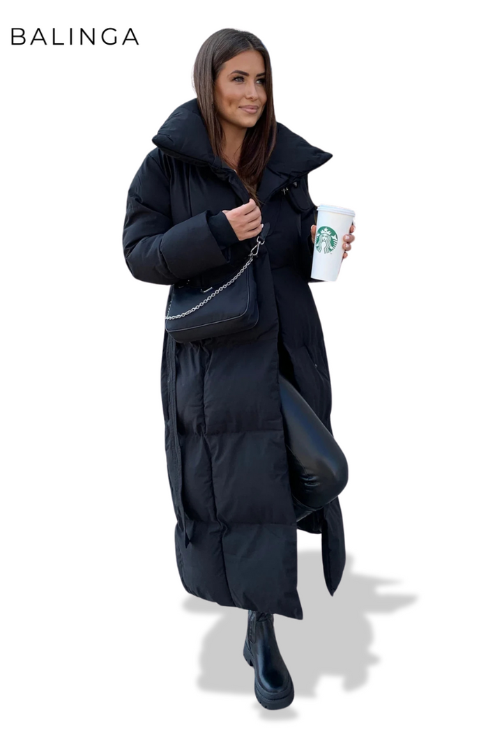 Dhalia™ | Lange Winterjacke mit Gürtel
