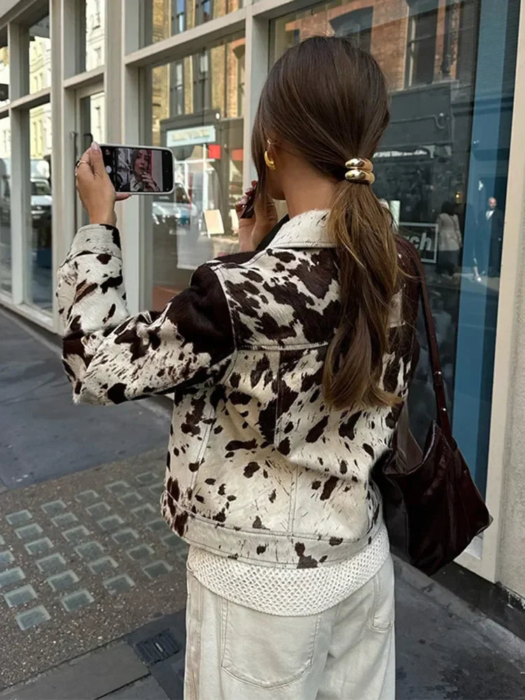 Bryn™ - Spotted Printed Jacket