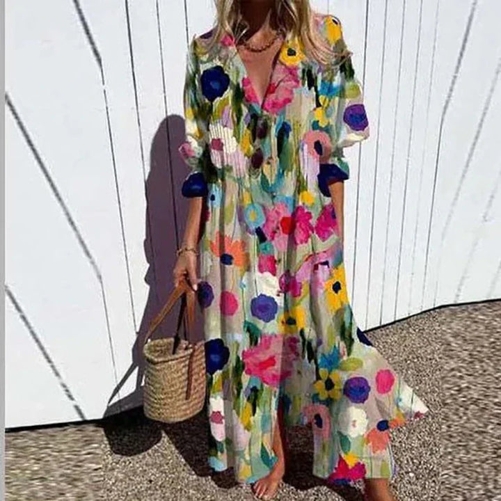 Evaneline™ - Luxe Boho Maxi Dress