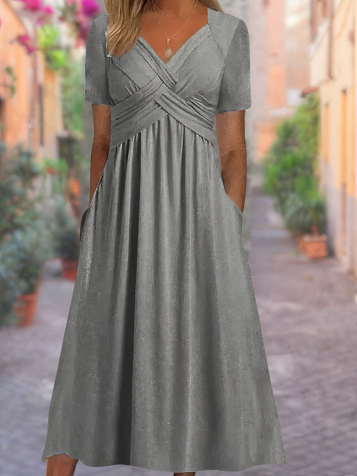 Selby™ - Chic V-Neck Dress