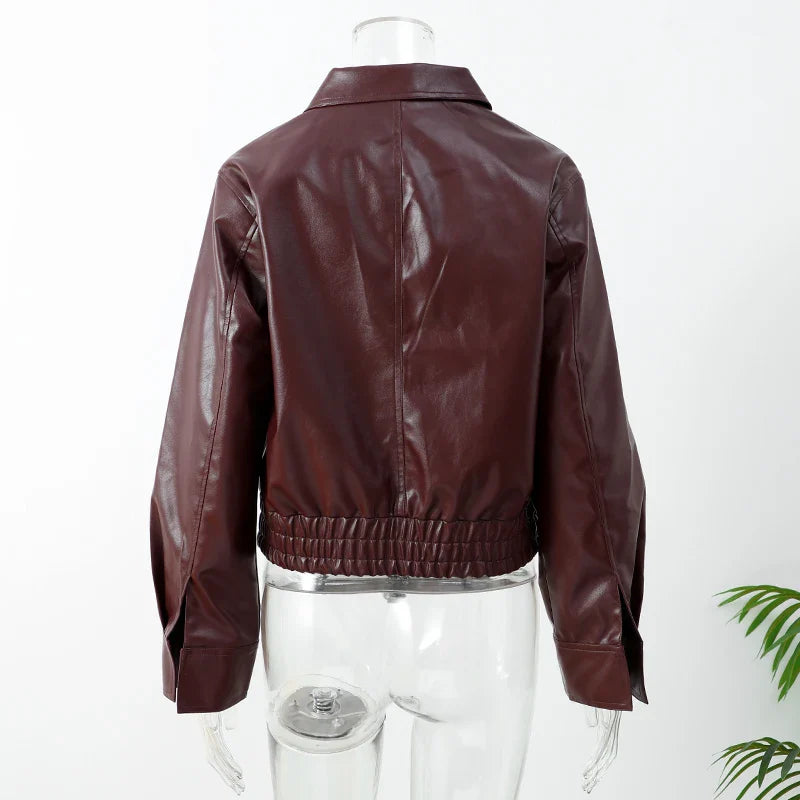 Verona™ - Vintage Zipper Leather Jacket