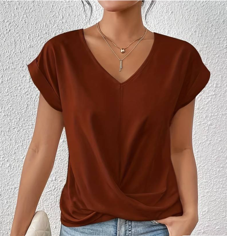 Luna™ - Elegant V-Neck Top