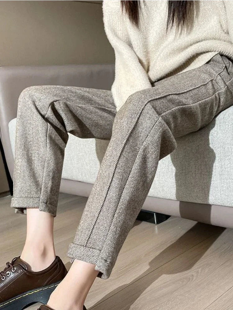 Toni™ | Die Elegante Tweed-Hose Mit Hohem Bund