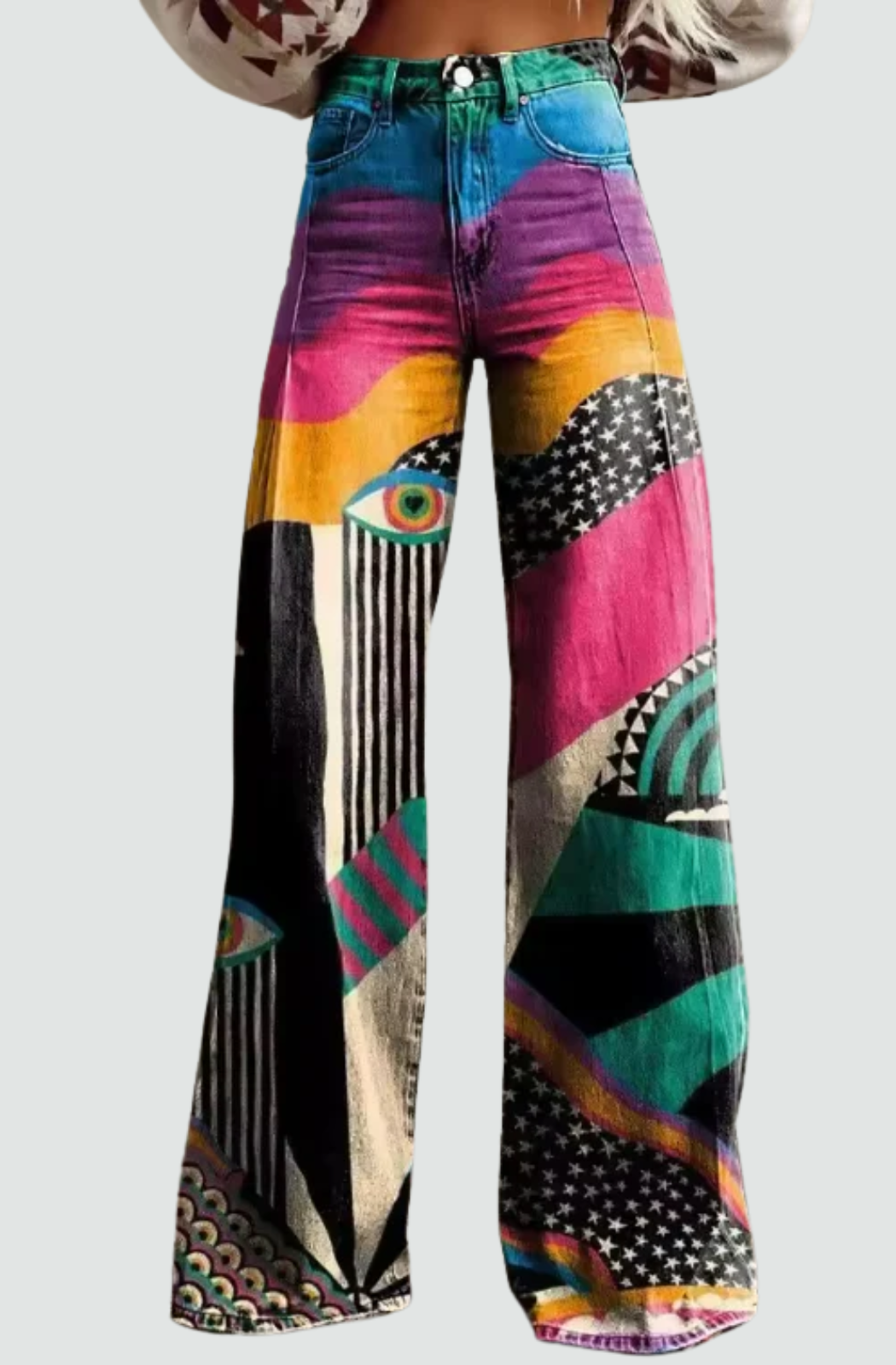 Emilia™ - Boho Vintage Wide-Leg Pants