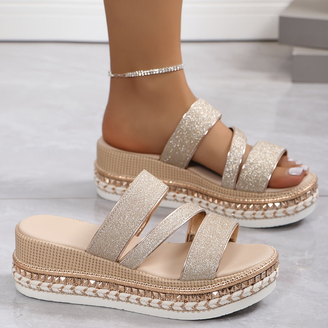 Lindy™ - Champagne Orthopedic Sandals