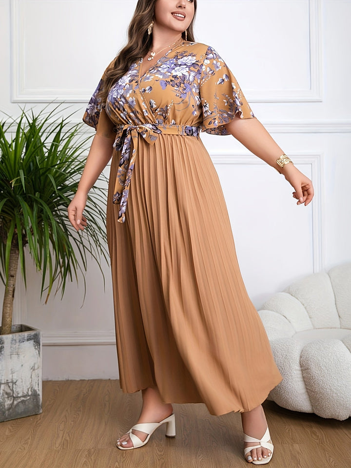 Fleur™ - Plus Size Belted Dress