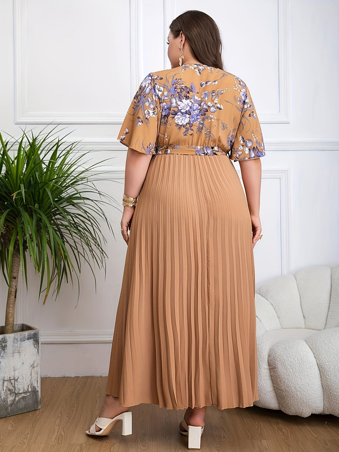 Fleur™ - Plus Size Belted Dress