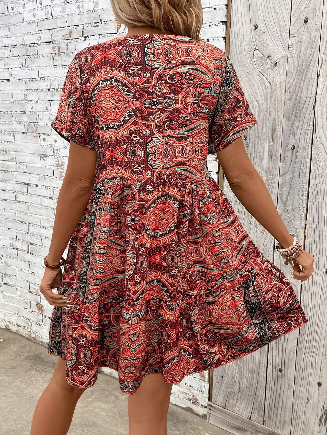 Sabrina™ - Plus Size Short Sleeve Dress