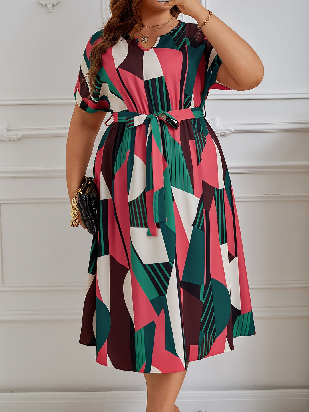 Bobbi™ - Plus Size Tropical Dress