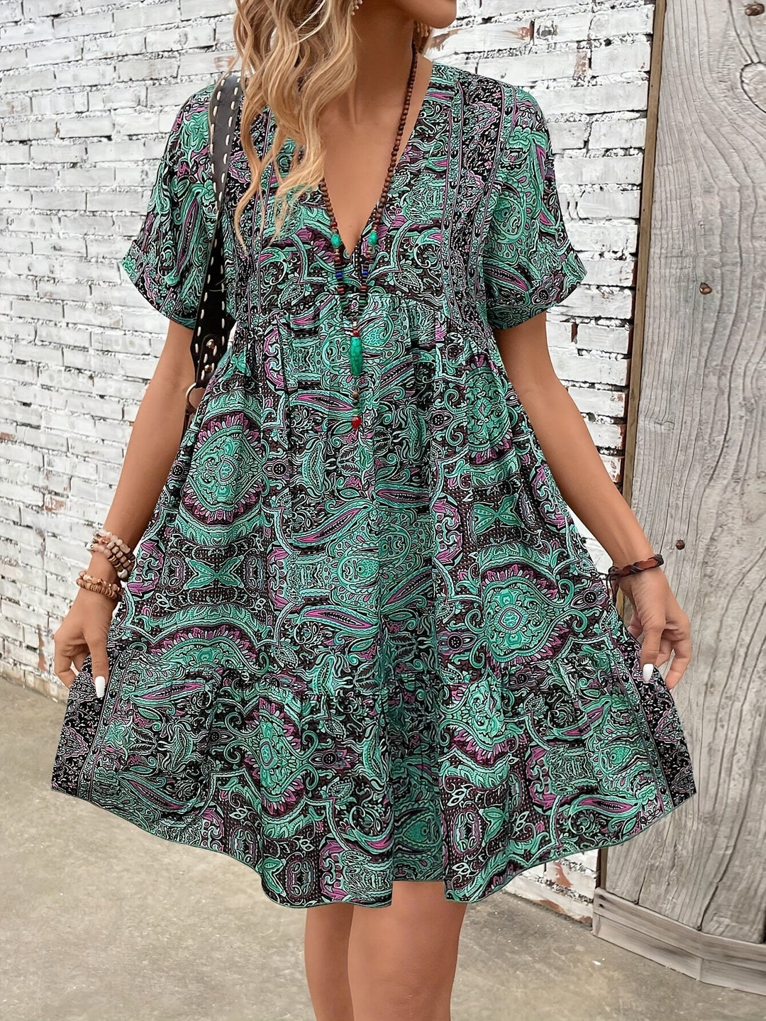 Sabrina™ - Plus Size Short Sleeve Dress