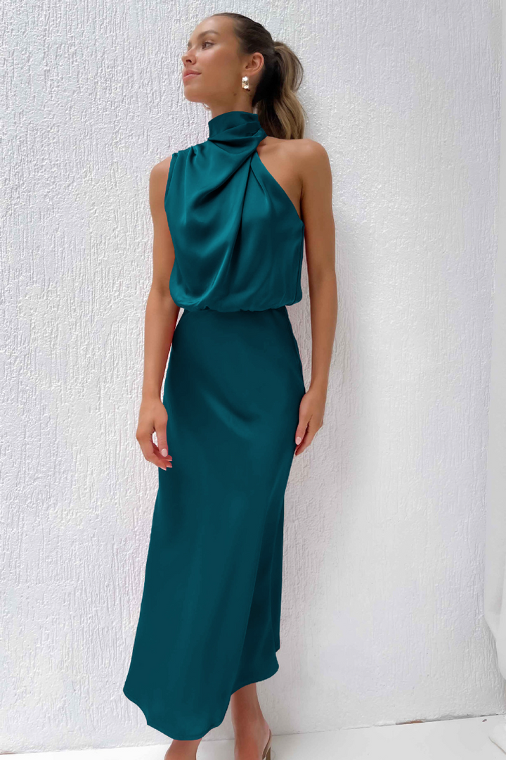 Madelyn™ - Elegant One-Shoulder Midi Dress