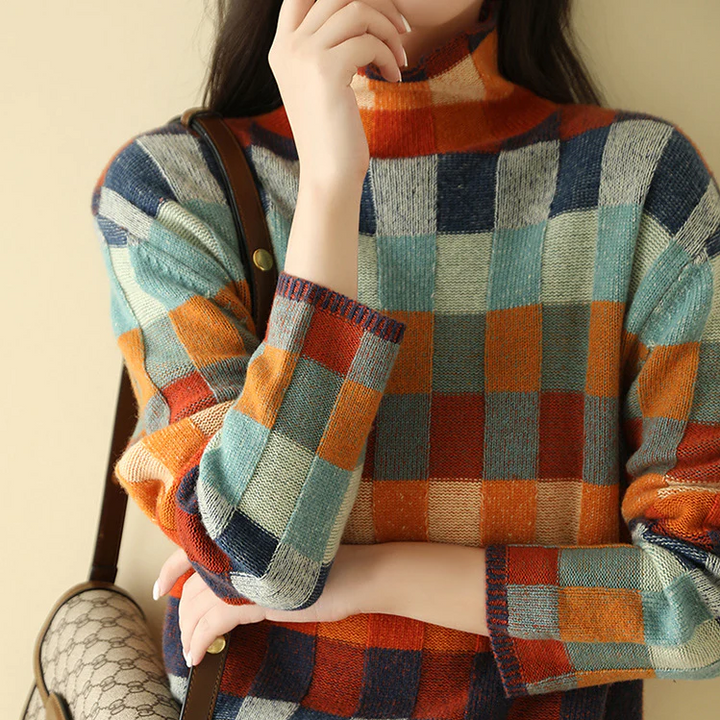 Dolcevita™ | Luxuriöser Patchwork-Pullover