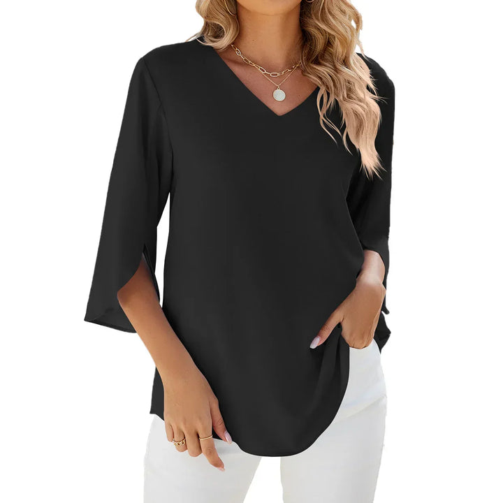 Celeste™ - Lightweight V-Neck Blouse