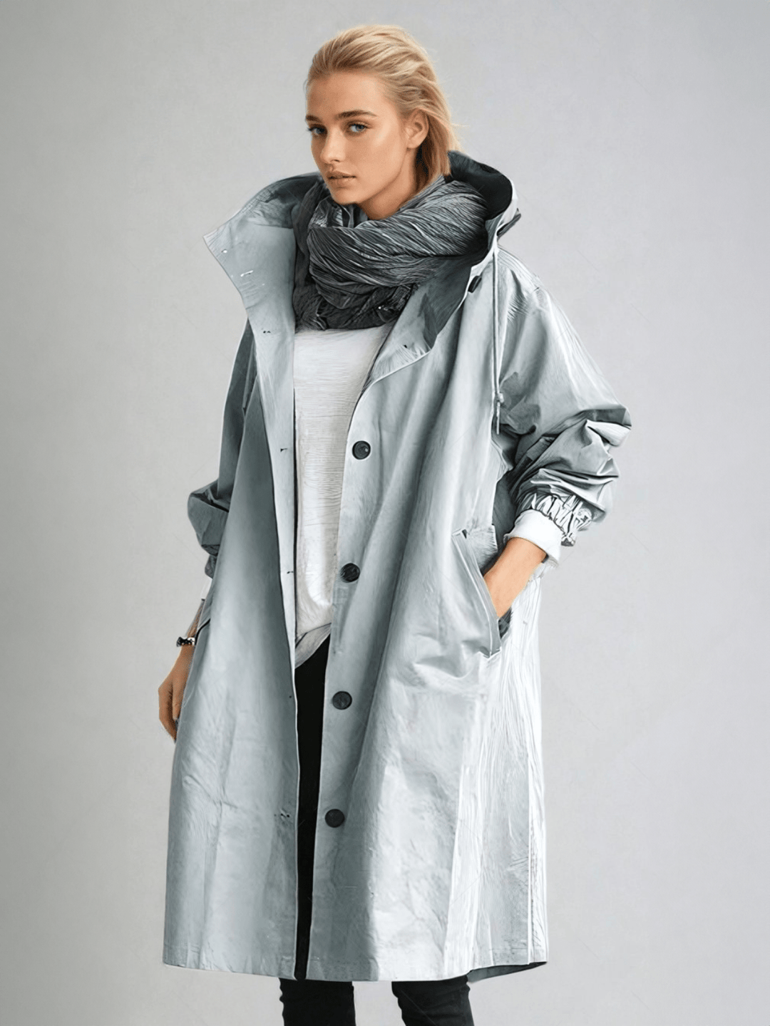 Luna™ | Die Stylische Oversize-Regenjacke