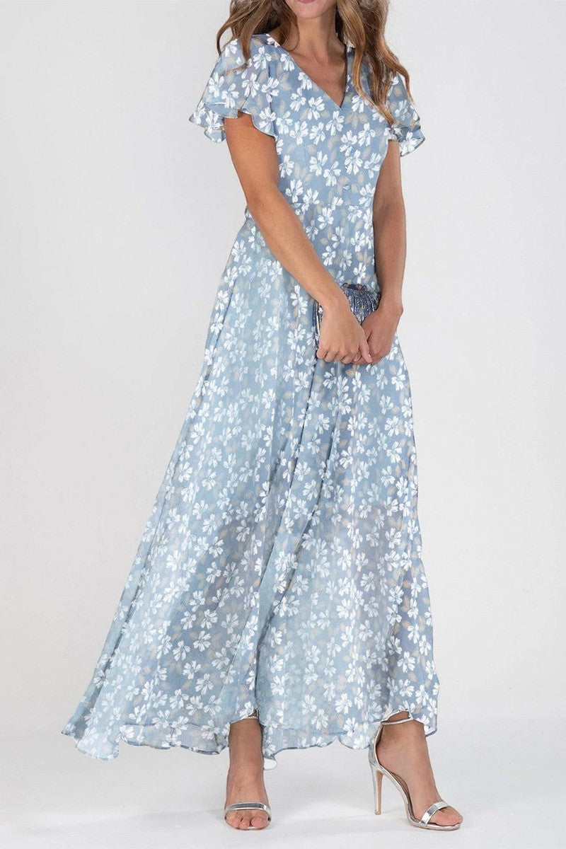 Rosalie™ - Romantic Floral Maxi Dress