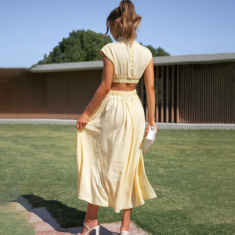 Diana™ - Elegant Pleated Dress